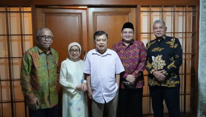 Munafri–Melinda Sowan ke JK, Rawat Ki Silaturahmi di Momentum Idulfitri