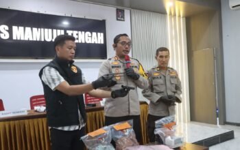 Polres Mamuju Tengah Gelar ki Press Release Kasus Pemerkosaan dan Pencurian dengan Kekerasan Terhadap Kurir Perempuan