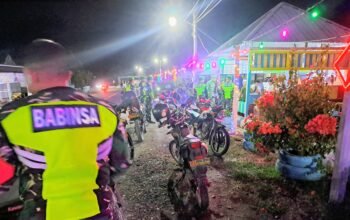 Patroli Gabungan Koramil Tanasitolo Hadirkan Rasa Aman di Tengah Masyarakat Wajo
