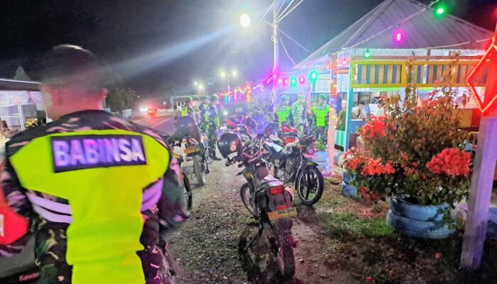 Patroli Gabungan Koramil Tanasitolo Hadirkan Rasa Aman di Tengah Masyarakat Wajo