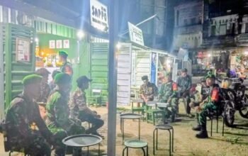 Koramil Majauleng dan Warga Jaga Keamanan Wilayah Lewat Patroli Bersama