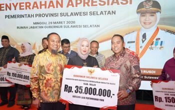 Pemkab Wajo Raih Apresiasi Pemprov Sulsel, Bukti Kinerja Ekonomi Terus Menguat