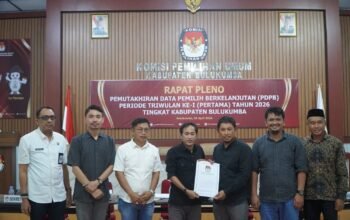 Sejumlah Catatan disampaikan Bawaslu Bulukumba pada Pleno DPB Triwulan I Tahun 2026