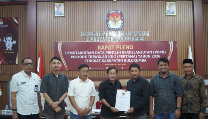 Sejumlah Catatan disampaikan Bawaslu Bulukumba pada Pleno DPB Triwulan I Tahun 2026