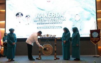 Melinda Aksa Buka Rakerda TP PKK Makassar 2026 Dorong Ki Peran Kader Lewat Inovasi