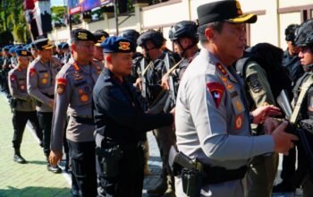 Kapolda Sulsel Lepas ki Puluhan Personel Brimob ke Operasi Amole 2026 di Papua Tengah