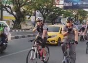 Tauwwa Kabag Ops Brimob Polda Sulsel AKBP. Nur Ichsan Ajak Anggota Hemat BBM Lewat Gowes