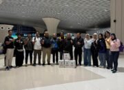 Dansat Brimob Polda Sulsel Lepas ki Atlet Inkanas Sulsel ke Jakarta