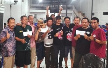 Disponsori H Basri, Brothers77 Community Gelar Mi Seng Tauwwa Turnamen Domino Silaturrahim di Warkop 77