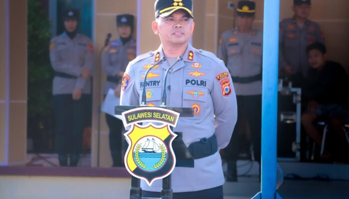 Kapolres Sidrap Pimpin Upacara Pembukaan Latihan Kerja Siswa Pendidikan Polri Tahun 2026