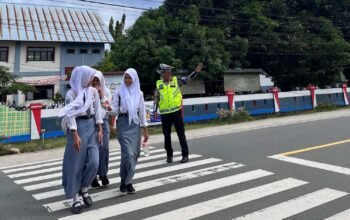 Ditlantas Polda Sulbar Gencarkan ki Edukasi di Kalangan Pelajar, Wujudkan Tertib Lalu Lintas Sejak Dini