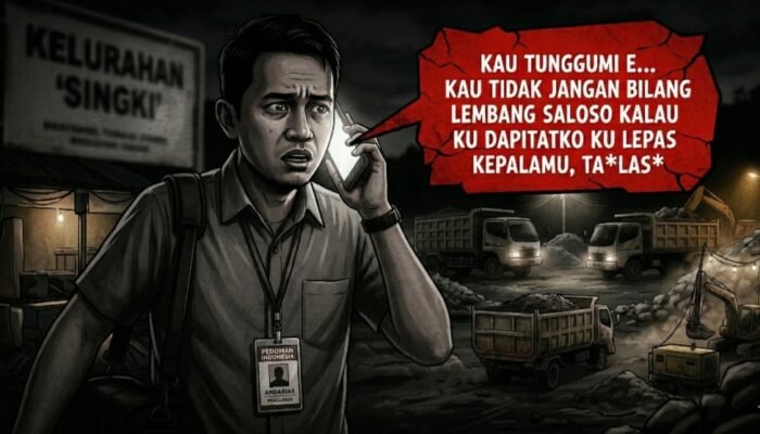 Matemija, Diduga Tak Terima Tambang Ilegalnya Diberitakan, Kalem Saloso Torut Ancam Hilangkan Kepala Wartawan