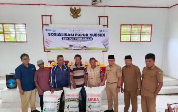 Perkuat Sektor Perikanan, Pemkab Mamuju Tengah dan PT Pupuk Indonesia Sosialisasi ki Pupuk Subsidi bagi Pembudidaya