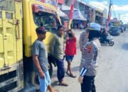 Tauwwa Polantas Menyapa, Kanit Kamsel Ipda Nuraeni Edukasi Sopir Truk