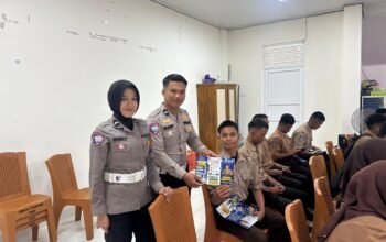 Ditlantas Polda Sulbar Sasar Pelajar, Sosialisasikan ki Keselamatan Berlalu Lintas di SMKN 1 Rangas