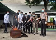 Kammanjo, Sinergitas Pemkab Bersama Kejari Bantaeng Musnahkan Barang Bukti Perkara Tindak Pidana