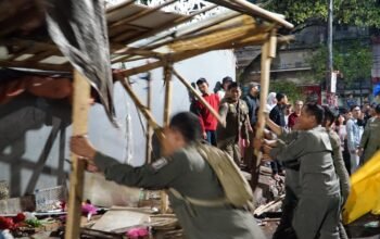 Puluhan Tahun Semrawut, Pasar Tumpah di Jalan Veteran Makassar Akhirnya Ditertibkan mi