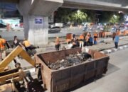 Tauwwa, Jaga Estetika Kota, Pemkot Makassar Bersihkan Sampah dan Drainase di Bawah Tol Pettarani