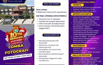 Ayo Tunjukkan Bakatmu! Lomba Fotografi Polda Sulbar Hadir dengan Tema Unik dan Total Hadiah Jutaan Rupiah