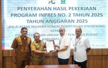BBWS Pompengan Jeneberang Serahkan 39 Paket Pekerjaan Irigasi Inpres ke Pemkab Sinjai