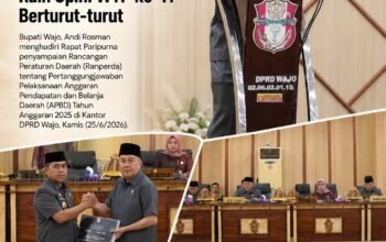Bupati Wajo Sampaikan Ranperda Pertanggungjawaban APBD 2025, Raih Opini WTP ke-11 Berturut-turut