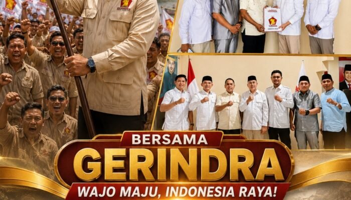 Terima KTA Gerindra, Bupati Wajo Andi Rosman Buka Babak Baru Karier Politik