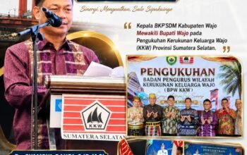 Mewakili Bupati, Kepala BKPSDM Wajo Perkuat Silaturahmi di Pengukuhan KKW Sumatera Selatan