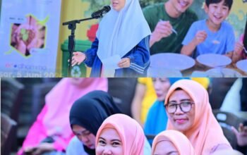 Tauwwa Ketua TP-PKK Kecamatan Tamalate Rini Puspita Aril hadiri Peringatan hari lingkungan hidup Sedunia 