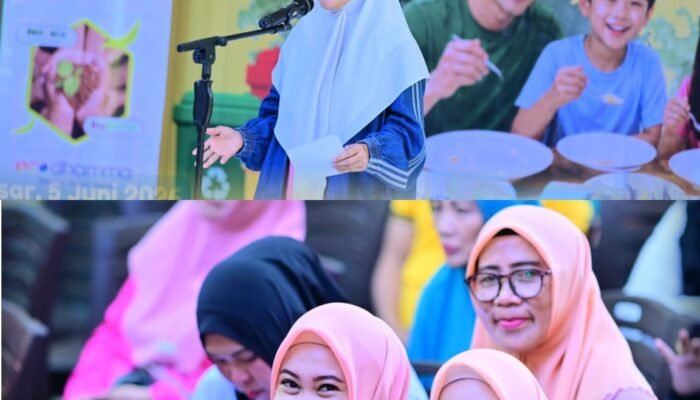 Tauwwa Ketua TP-PKK Kecamatan Tamalate Rini Puspita Aril hadiri Peringatan hari lingkungan hidup Sedunia 