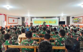 Perkuat Disiplin dan Soliditas, Dandim 1406/Wajo Kumpulkan Seluruh Personel dalam Jam Komandan