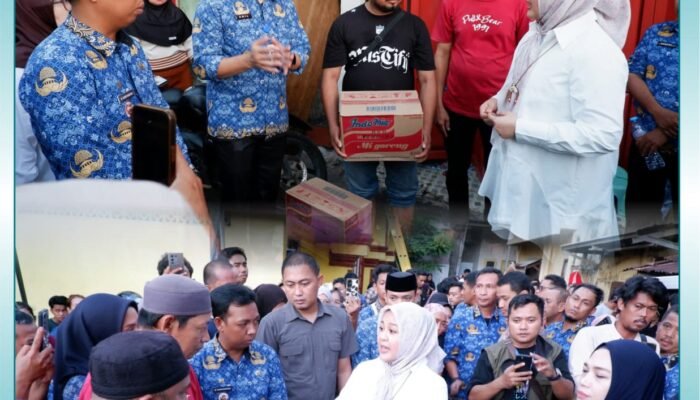 Kodong, Kebakaran Diwilayahnya Camat Tamalate dan Lurah Mangasa Dampingi Wagub Sulsel Pantau Korban