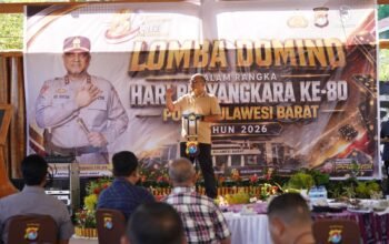 Kapolda Sulbar Buka ki Lomba Domino: 1.120 Peserta dari Berbagai Daerah Siap Adu Strategi Dalam Semarak Hari Bhayangkara ke‑80