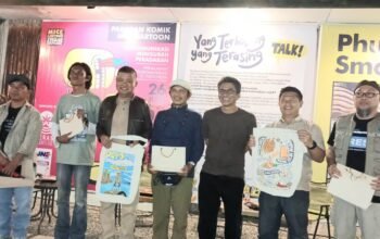 Kadis Perpusip Sulbar Apresiasi ki Pameran Komik Mice Cartoon: Telekomunikasi Mengubah Peradaban