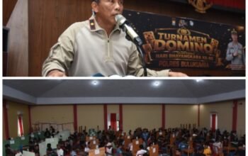 Wakapolres Bulukumba Buka ki Turnamen Domino Dalam Rangka Hari Bhayangkara ke 80