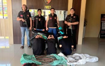 Respon Cepat, Tim Resmob Jatanras Polda Sulbar Tangkap ki 3 Pelaku Pencurian Tembaga Menara PLN