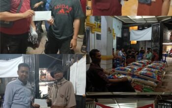 Tauwwa Lurah Mangasa bersama RT RW laksanakan POSKO serta Salurkan Bantuan logistik Korban Kebakaran di wilayahnya 