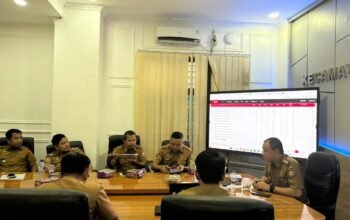 Kecamatan Tamalate Gelar ki Rapat Monitoring dan Evaluasi PBJ Triwulan II.