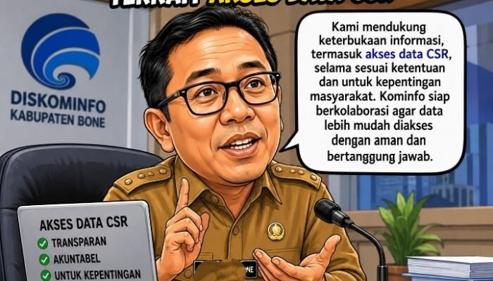 Iyanae, Tanggapan Kadis Kominfo Terkait Data Akses CSR di Bone