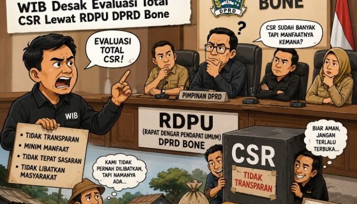 Tidak Transparan dan Minim Manfaat, WIB Desak Evaluasi Total CSR Lewat RDPU DPRD Bone