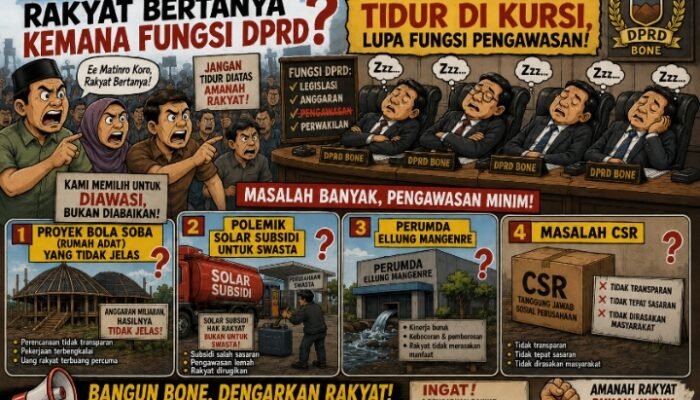 Otokki Dolo, Banyaknya Masalah Rakyat, WIB Pertanyakan Kemana DPRD Bone