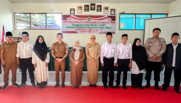 Bupati Sinjai Ratnawati, Lantik 5 BPD PAW di Kecamatan Sinjai Selatan, Ingatkan Pentingnya Kolaborasi Desa