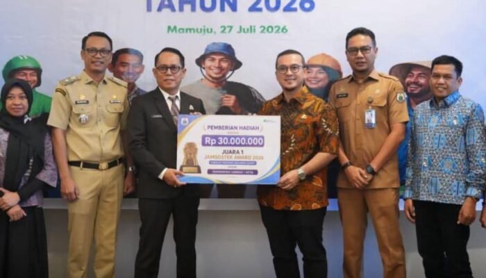 Pemkab Mamuju Tengah Sabet ki Juara I Jamsostek Award Sulawesi Barat 2026