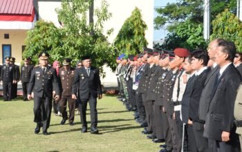 Bupati Bersama Forkopimda Bulukumba Hadiri ki Upacara Hari Bhayangkara ke 80 di Mapolres Bulukumba 