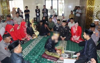 Kapolres Bulukumba Saksikan ki Prosesi Ijab Kabul Tahanan Kasus Narkoba 