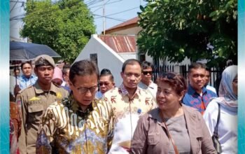 Camat, Tamalate Dampingi ki Kunker Menkes RI ke Kompleks Kusta Jongaya Makassar