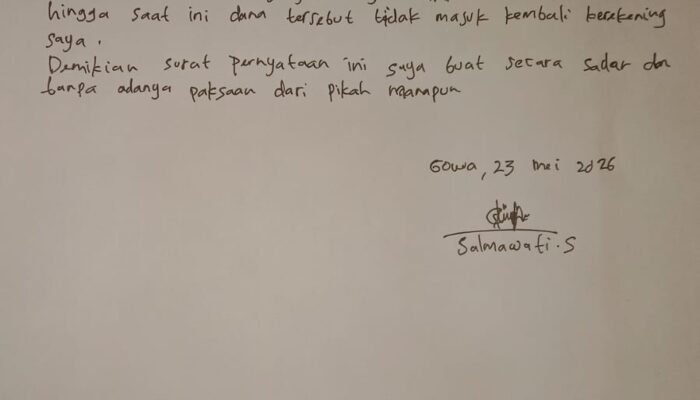Janci mu Taroe, Warga Gowa Merasa Dirugikan Pihak Program Mekar