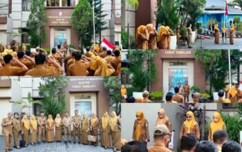 Tappa’Ma Lurah Mangasa Pimpin Langsung Kegiatan Upacara Bendera merah putih di lingkup Pemerintah Kecamatan Tamalate 