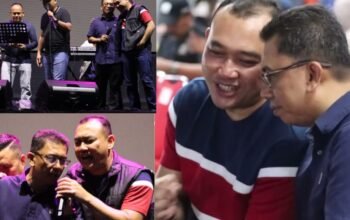 Potret Kebersamaan Kapolres dan Kajari Bulukumba Saat Nobar ki Piala Dunia di Lapda.