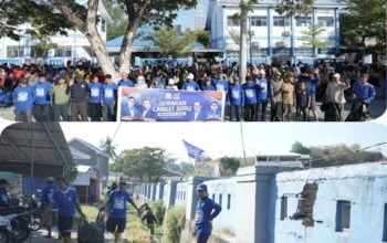 Peringati HUT ke-25, Demokrat Majene Gelar ki Bakti Sosial “Langit Biru Indonesia Asri” di Stadion Prasamya