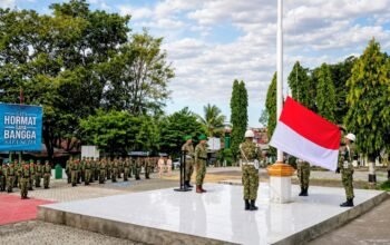 Kasdim 1406/Wajo Pimpin Upacara Bendera 17-an, Tegaskan Penguatan Disiplin dan Pengabdian Prajurit